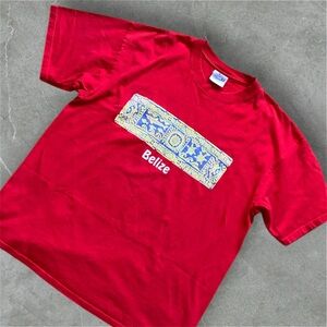 Vibrant Red Belize Kids T-Shirt